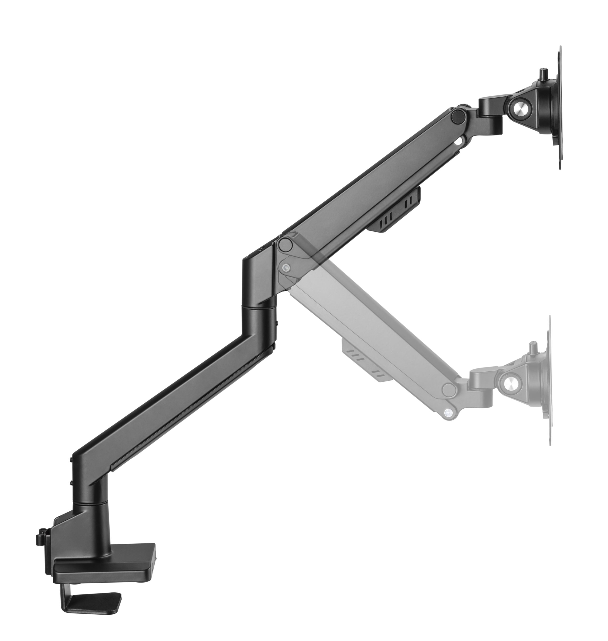 bras pour moniteur avec compensation de poids noir