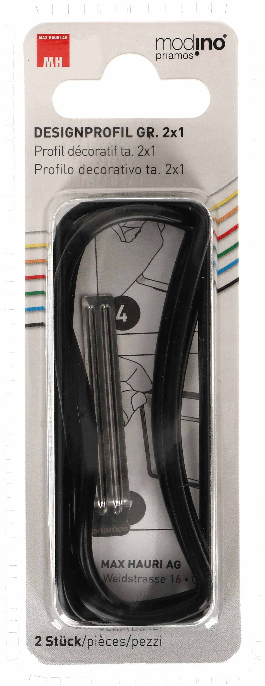 profil décoratif ta.2x1 priamos noir / 2 pièces