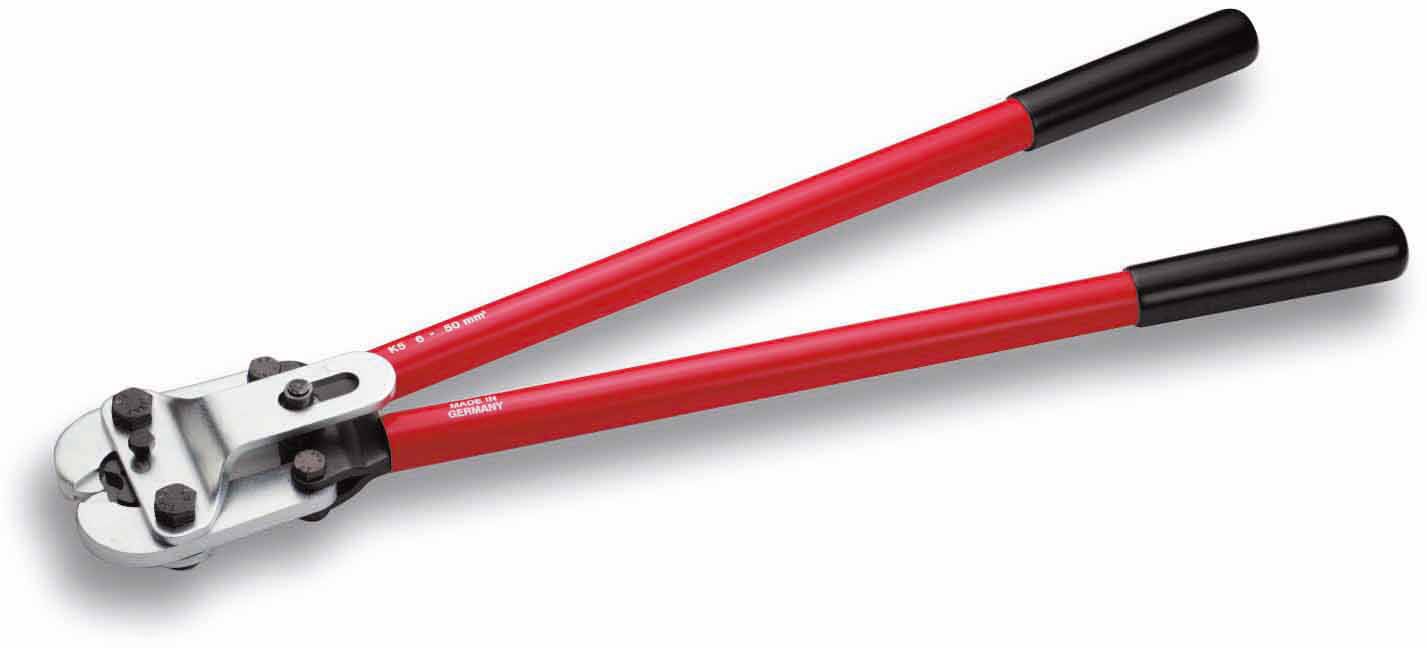 Pince à sertir serti.entaille Section 6-50mm² longueur 600mm