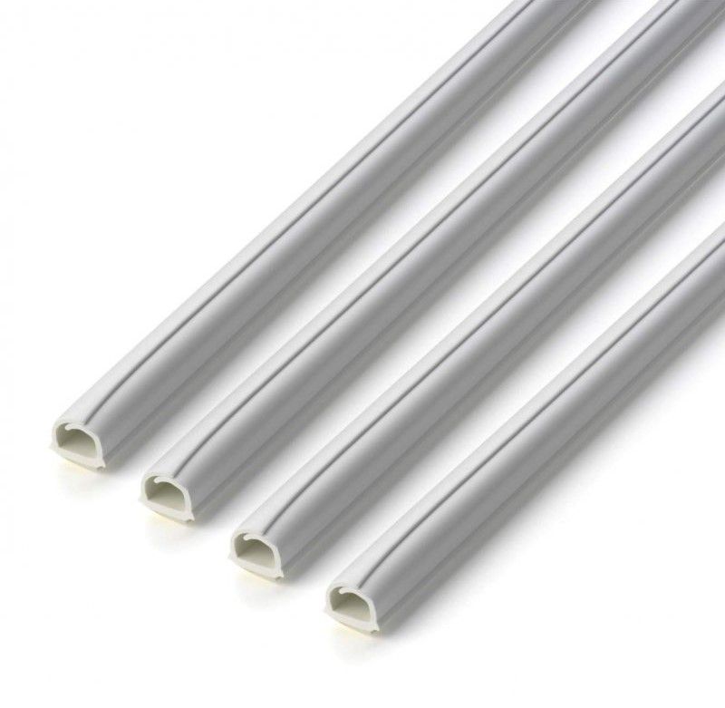 Goulotte 5mm blanc auto-adhésif 1m 4 pcs.