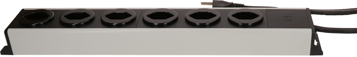 multiprise Power Line 6x type 23 gris/noir 5.0m