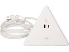 Energy Pyramide multiprise 2x type 13 bc USB A+C 2.5m clip-clap