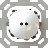 bouton-poussoir double NO/NF 2x illu. insert +pl.fr. exo IP55 bc