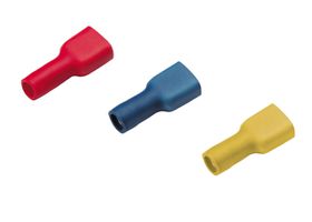 Fiches plates entièrement isolées 0.5 - 1mm² 2.8 x 0.8mm rouge