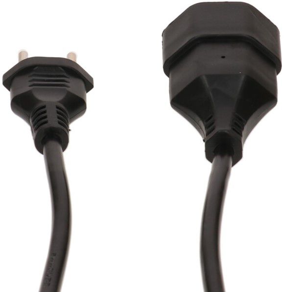 Rallonge TD H05VV-F3G1.0 1m noir BS type 12 / type 13