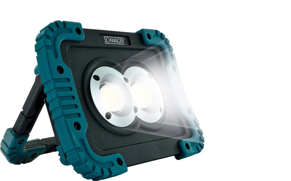 projecteur de travail LED 2x 10W fonctionnement batterie nr/bl