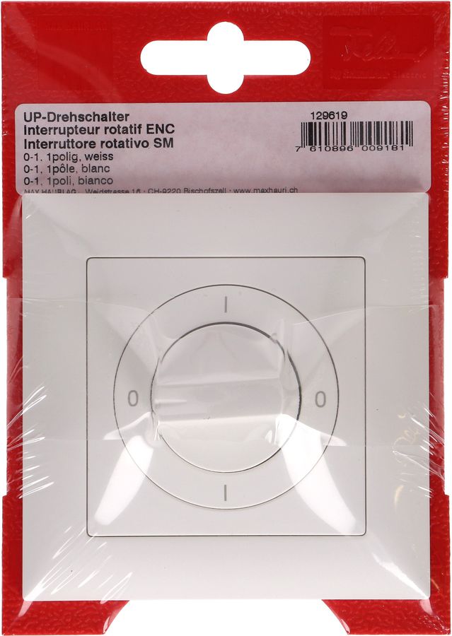 Drehschalter Schema 0/1L 0-I-0-I UP EdizioDue weiss