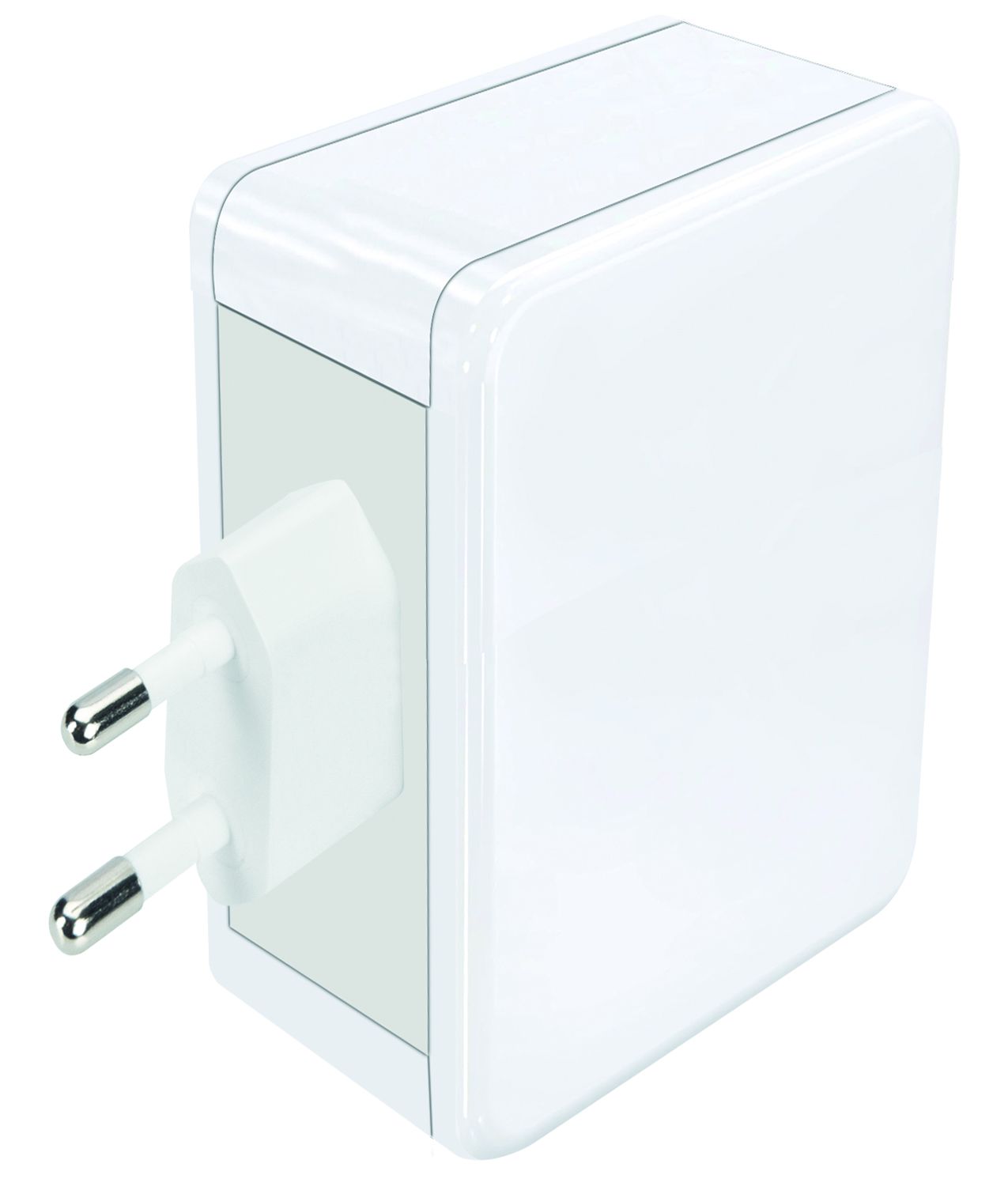 adaptateur de charge rapide USB 2x USB-C PD 2x USB-A 65W blanc