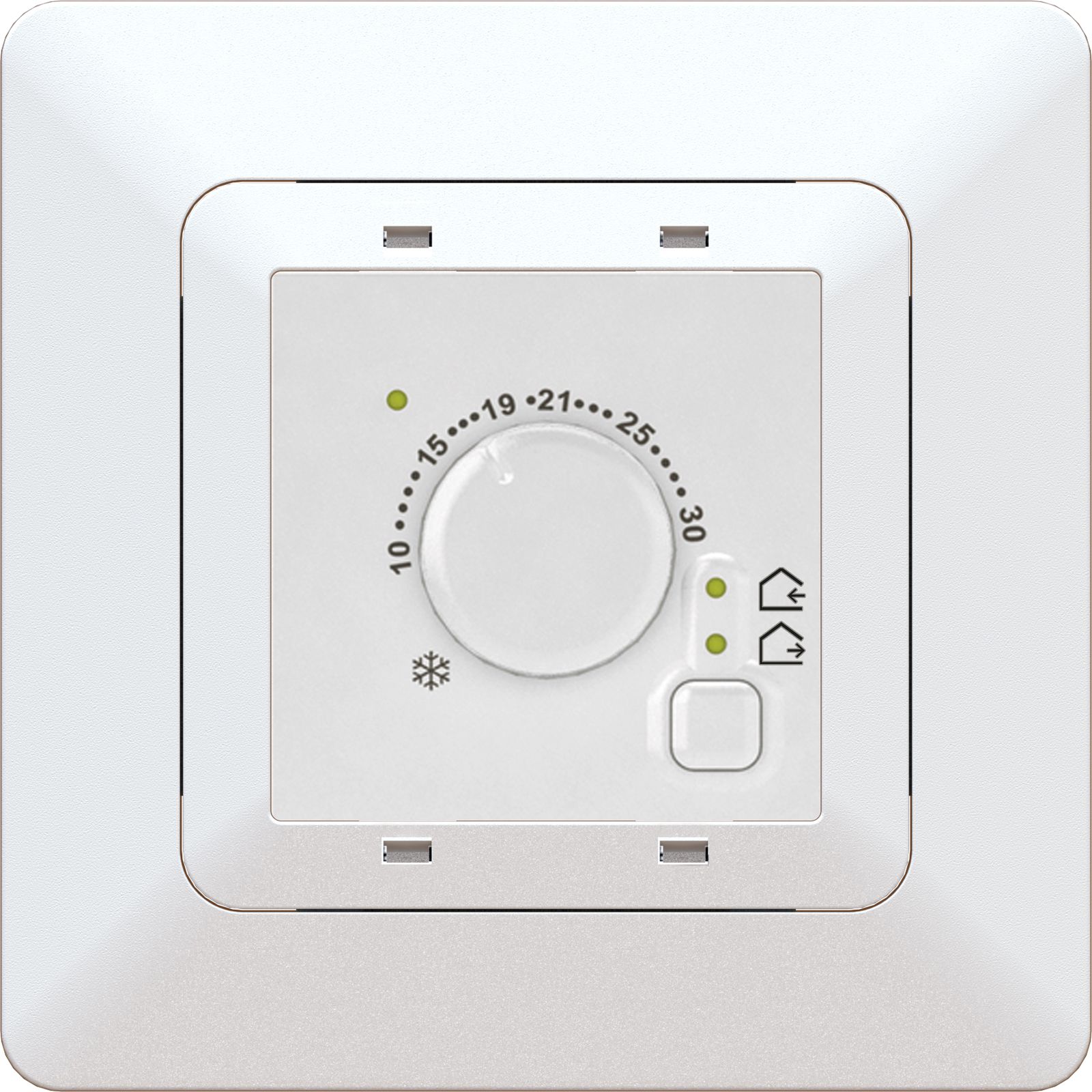 Thermostat d'ambiance chauff. / refroid., ENC, priamos, blanc