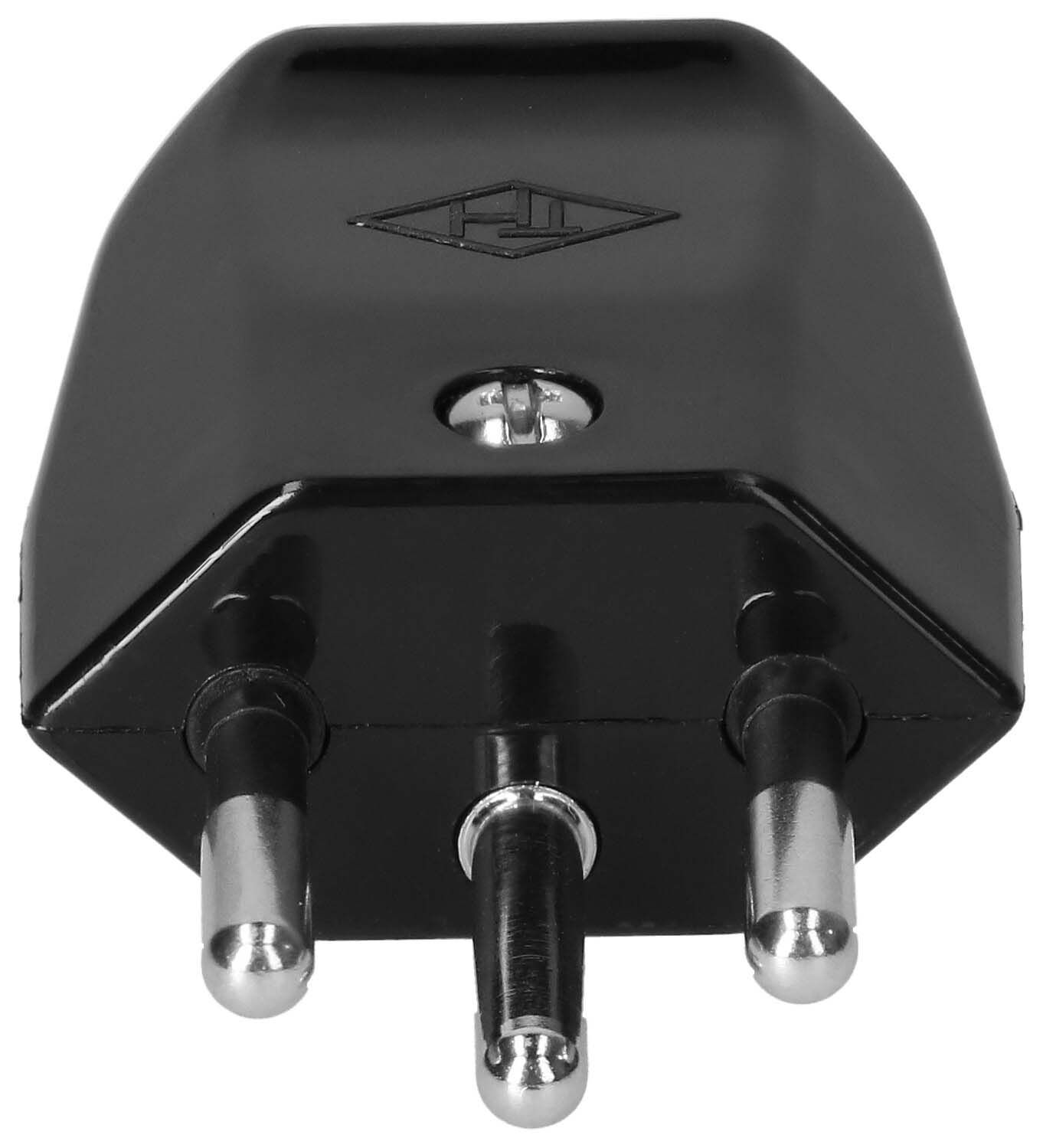 fiche TH type 12 3 pôles noir pour diamètre du câble 5.0-8.5mm