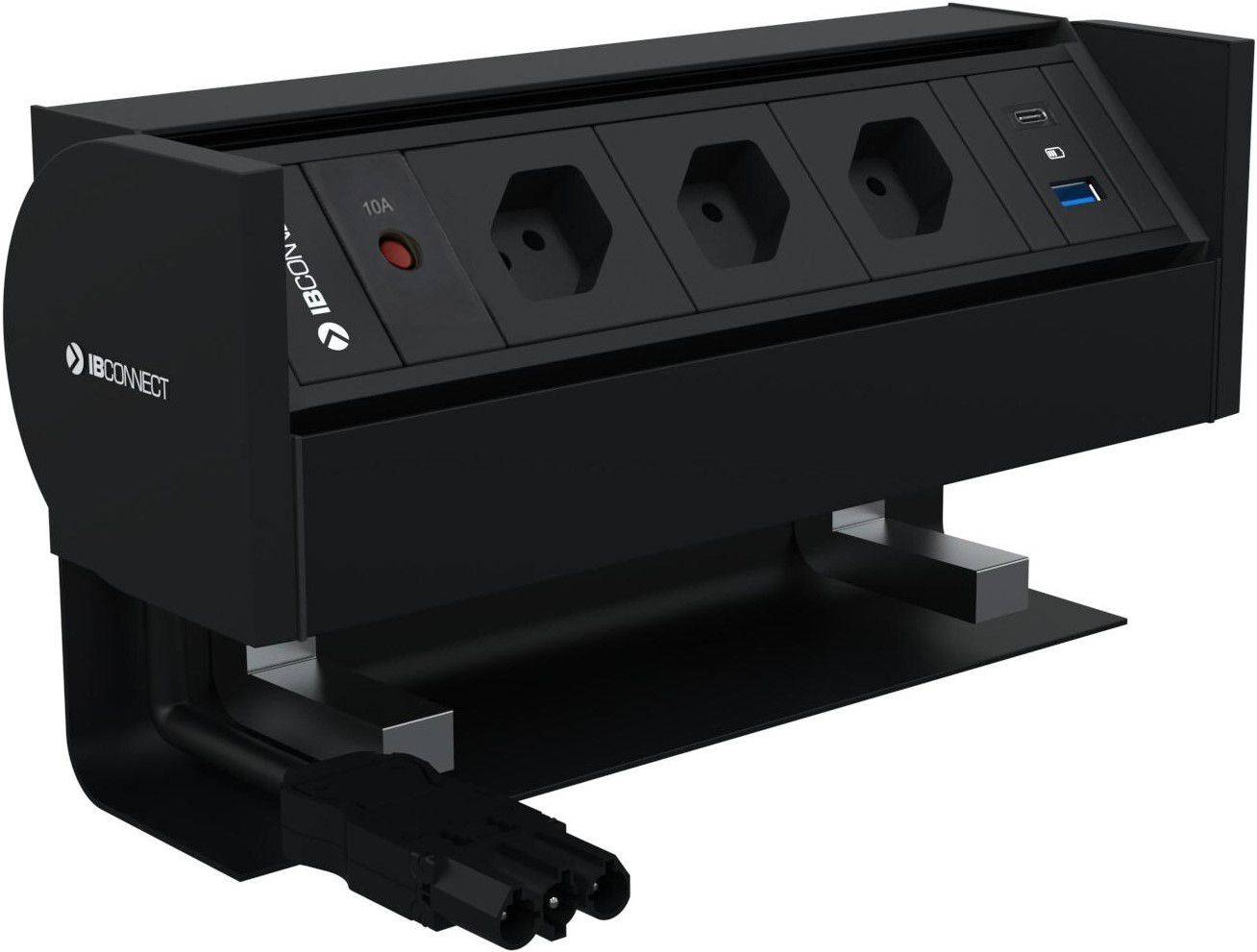PRISMA bloc multiprise noir 3x type 13 1x USB-A/C