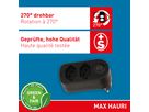 multi adaptateur ADAPT 2x type 13 noir rotatif interr. Green+Fair