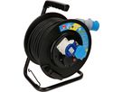 enrouleur de câble 1x type 23 IP55 1x CEE16-3 1x Schuko 30m