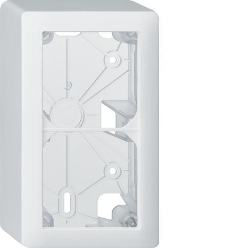 Gehäuse mit Montagerahmen Gr.2x1 AP Kallysto weiss