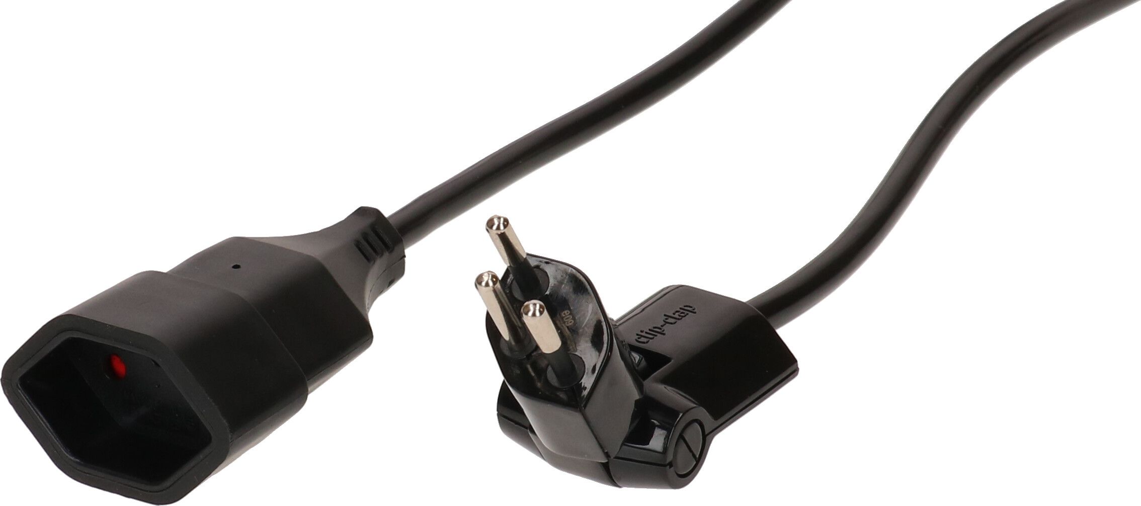 Rallonge TD H05VV-F3G1.0 5m noir clip-clap BS type 12 / type 13