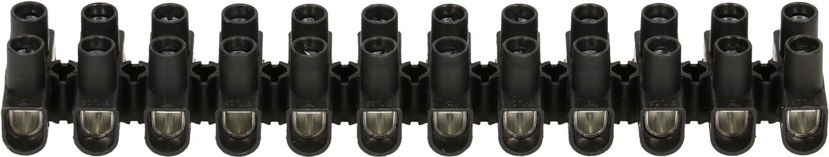 barrete de bornes EKL 0 S 1-4mm2 12 pôles noir