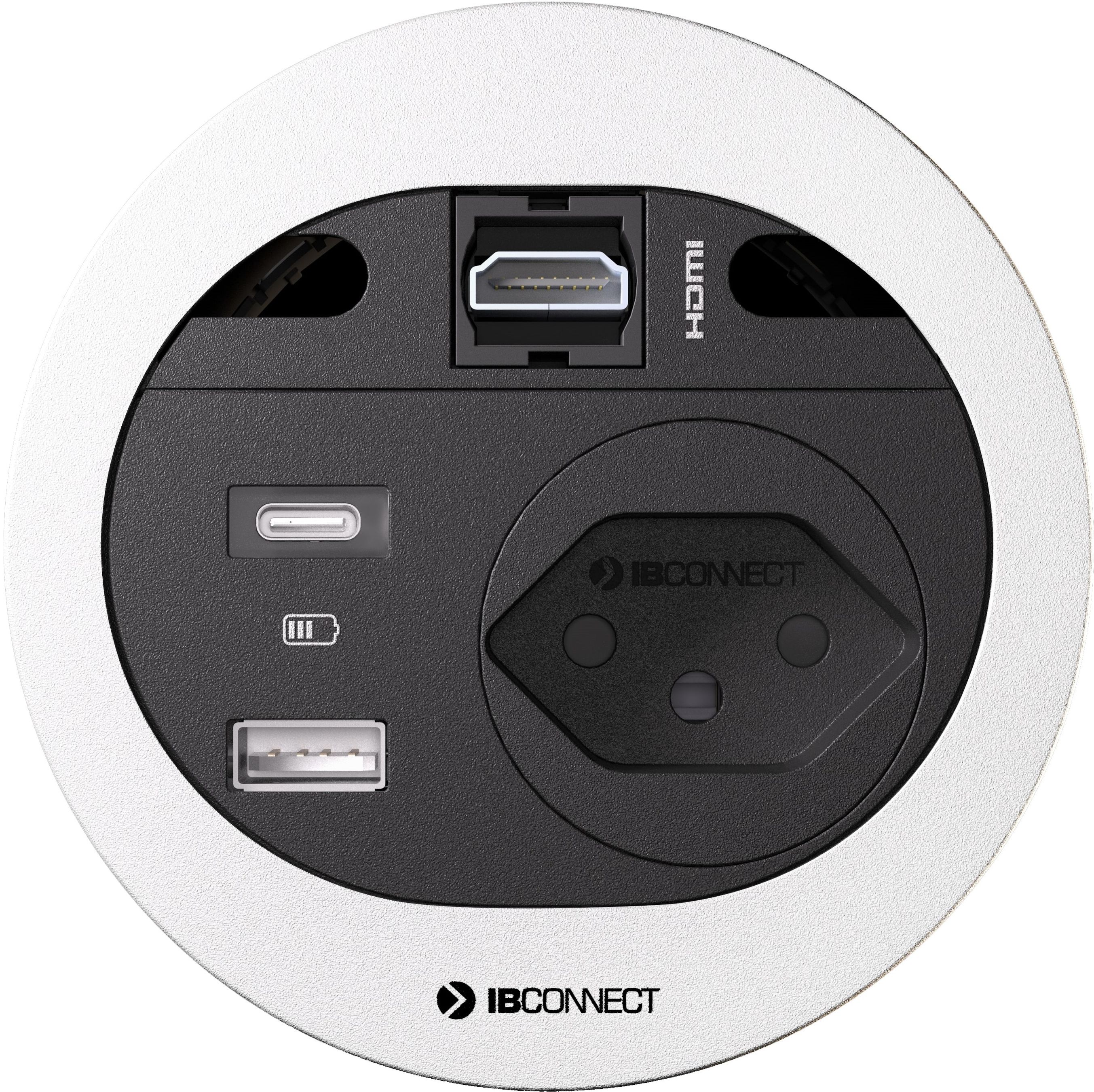 DIVUS bloc multiprise blanc 1x type 13 1x USB A/C 1x HDMI