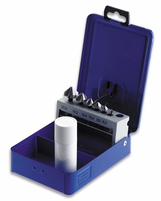 Senk-Bit 90°-Sortiment je 1 Stück Senk-Bit 6.3-20.5mm Durchmess.