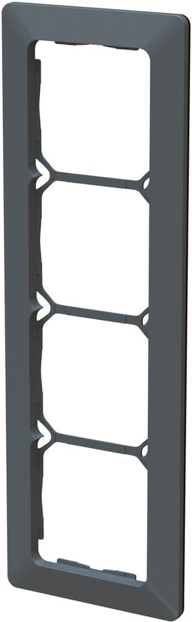 Abdeckrahmen Gr.4x1 UP inkl. Designprofil priamos anthrazit