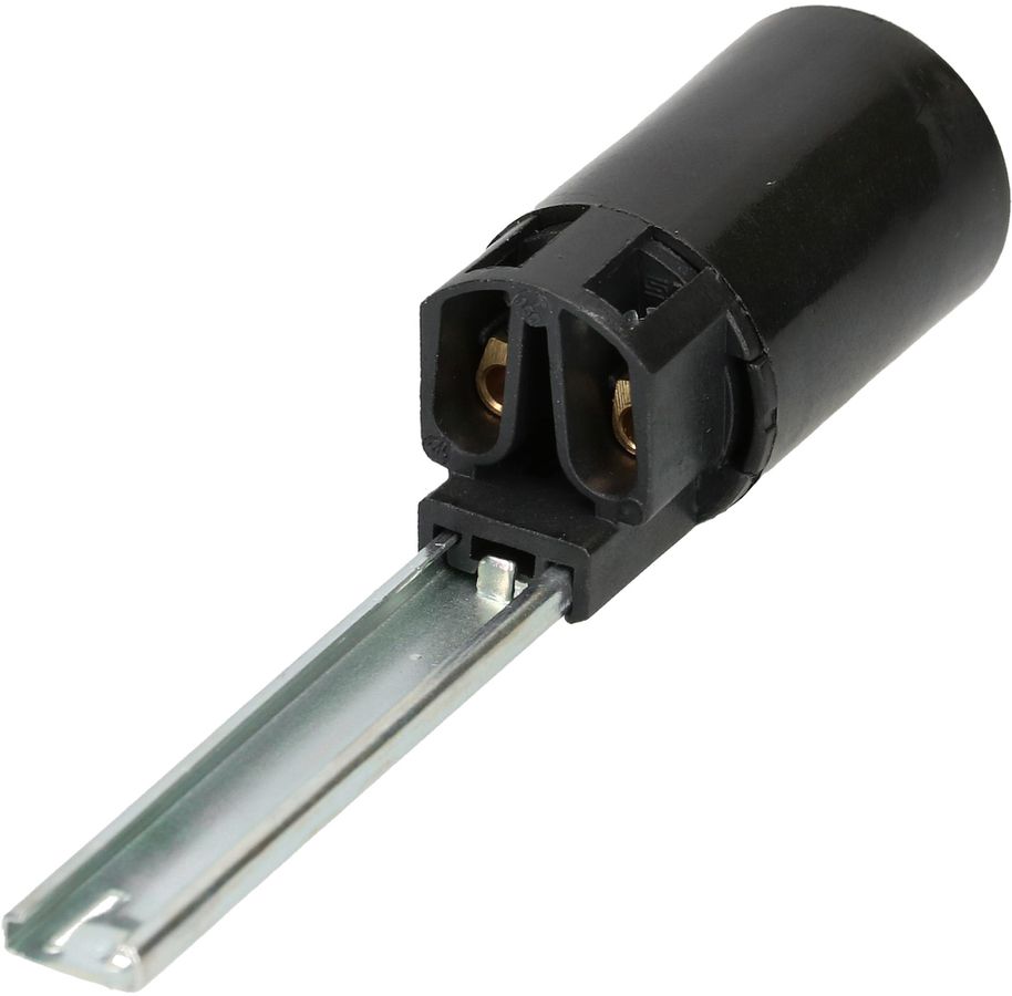 Douille-E14 bougie M10x1 H=100mm noire