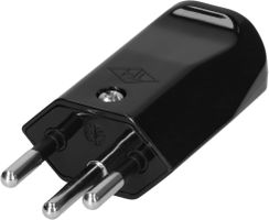 fiche TH type 12 3 pôles noir pour diamètre du câble 6.0-10.5mm