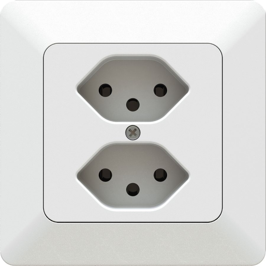 prise 2x type 13 AP priamos blanc