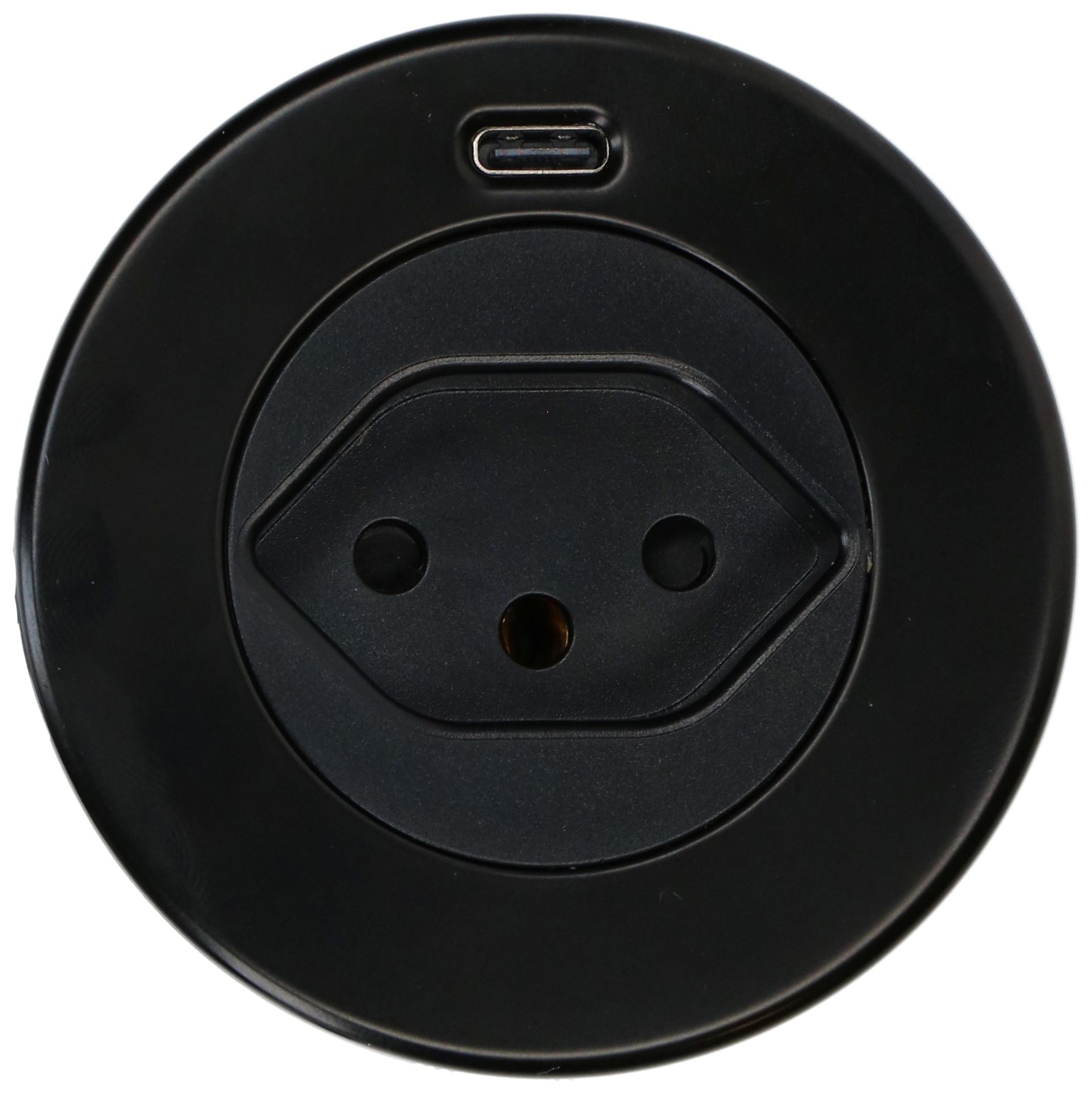 SOLO Steckdoseneinheit schwarz 1x Typ 13 1x USB-C