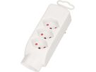 multi adaptateur Safety Line 4x type 13 3-pôles blanc rotatif