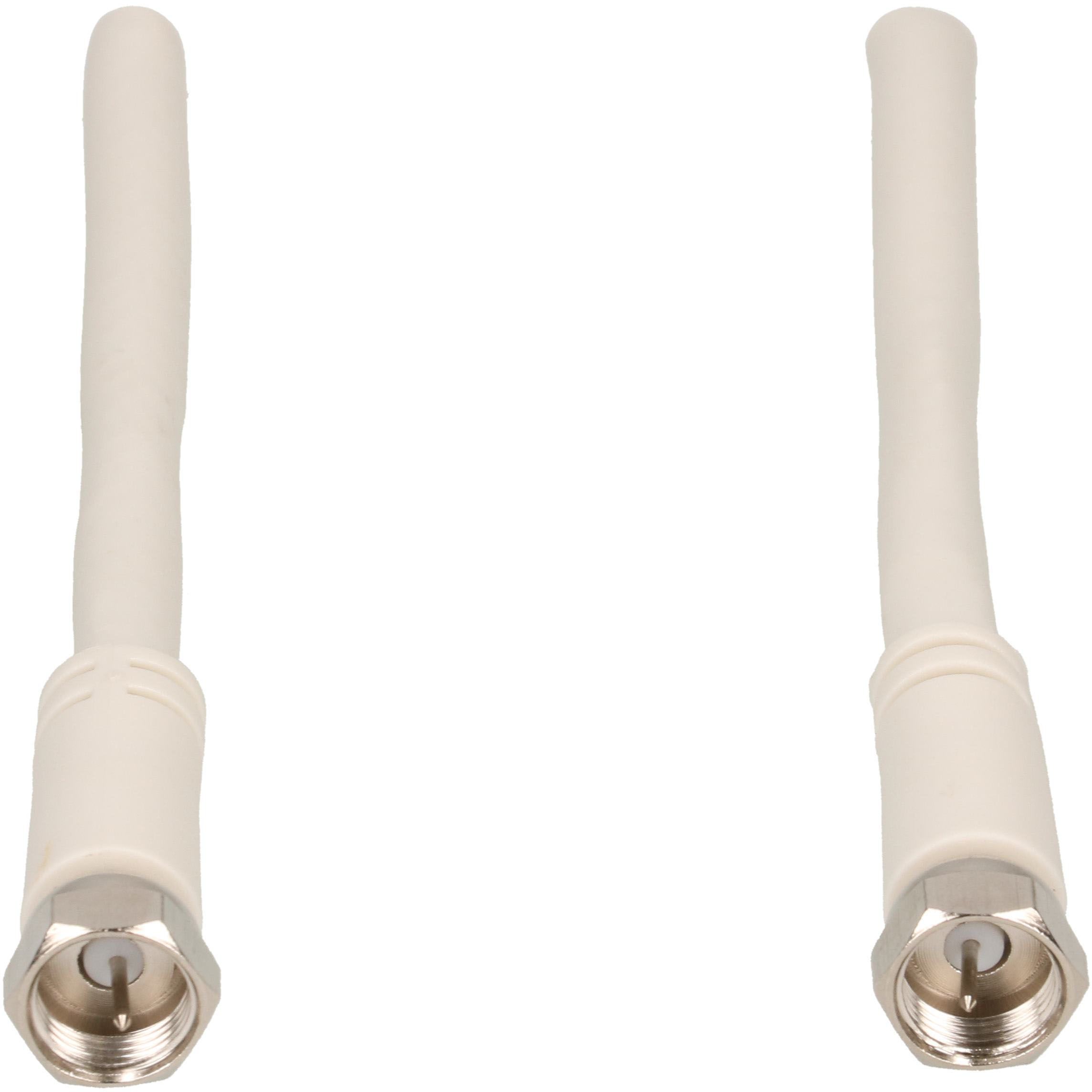 câble de raccordement SAT 90dB 3m blanc