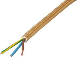 câble textile TD H05VV-F3G1.0, or