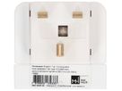 Reiseadapter Grossbritannien / Typ 13 3-polig weiss