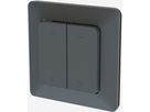 interrupteur à bascule double 2x stores ENC priamos anthracite