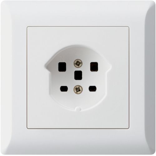 presa 1x tipo 25 dim.1x1 INC Kallysto bianco