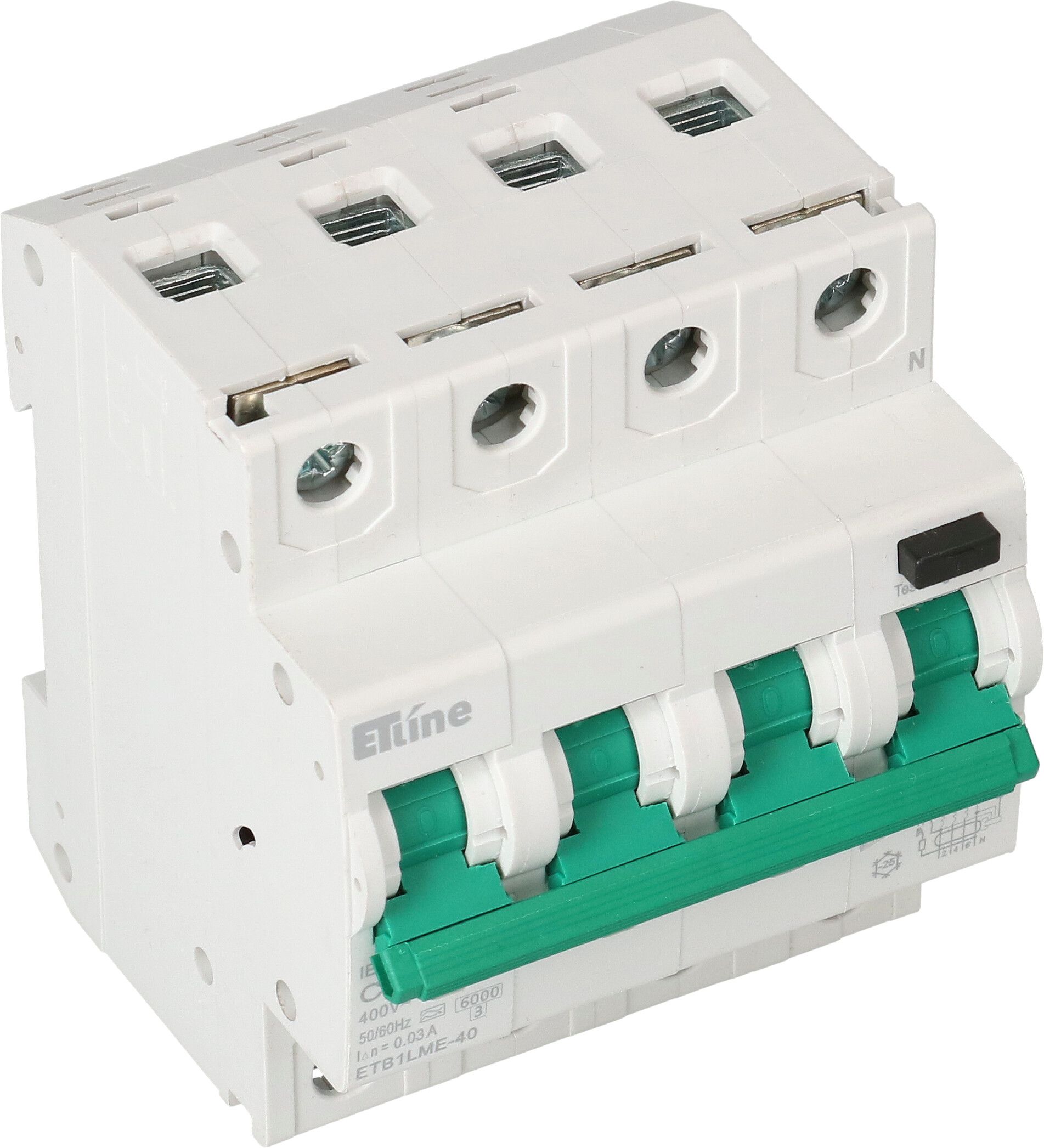 FI/LS disjoncteur différentiel 3P+N C 13A 30mA type A 6kA