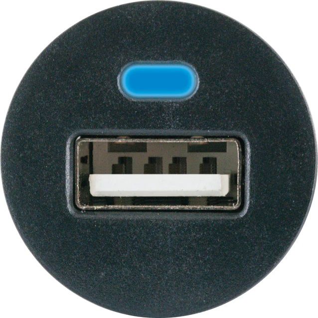 USB Auto Ladeadapter 1x USB-A 12W schwarz