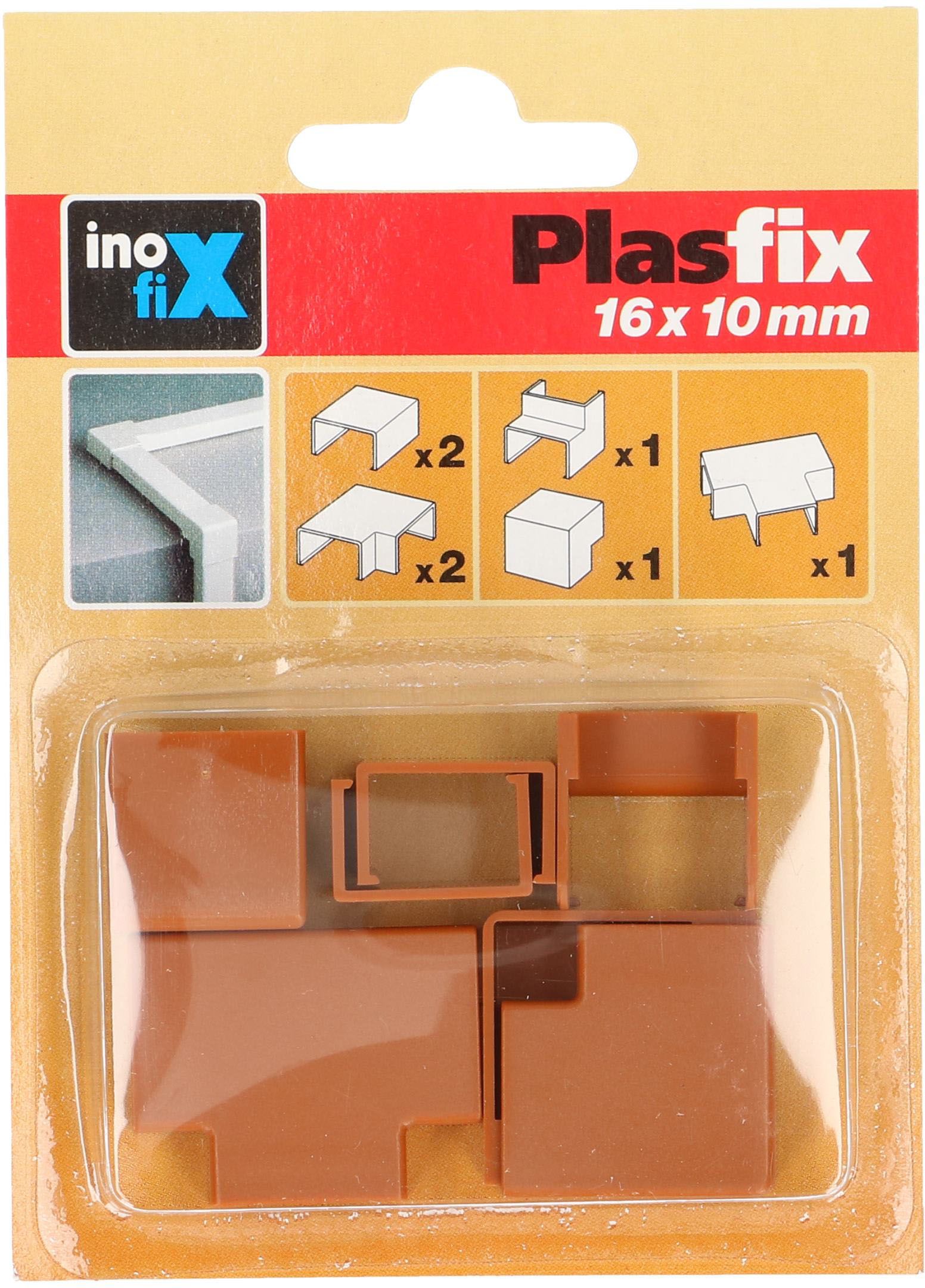 Raccords de goulotte 16x10mm cerisier assorti 7 pcs.