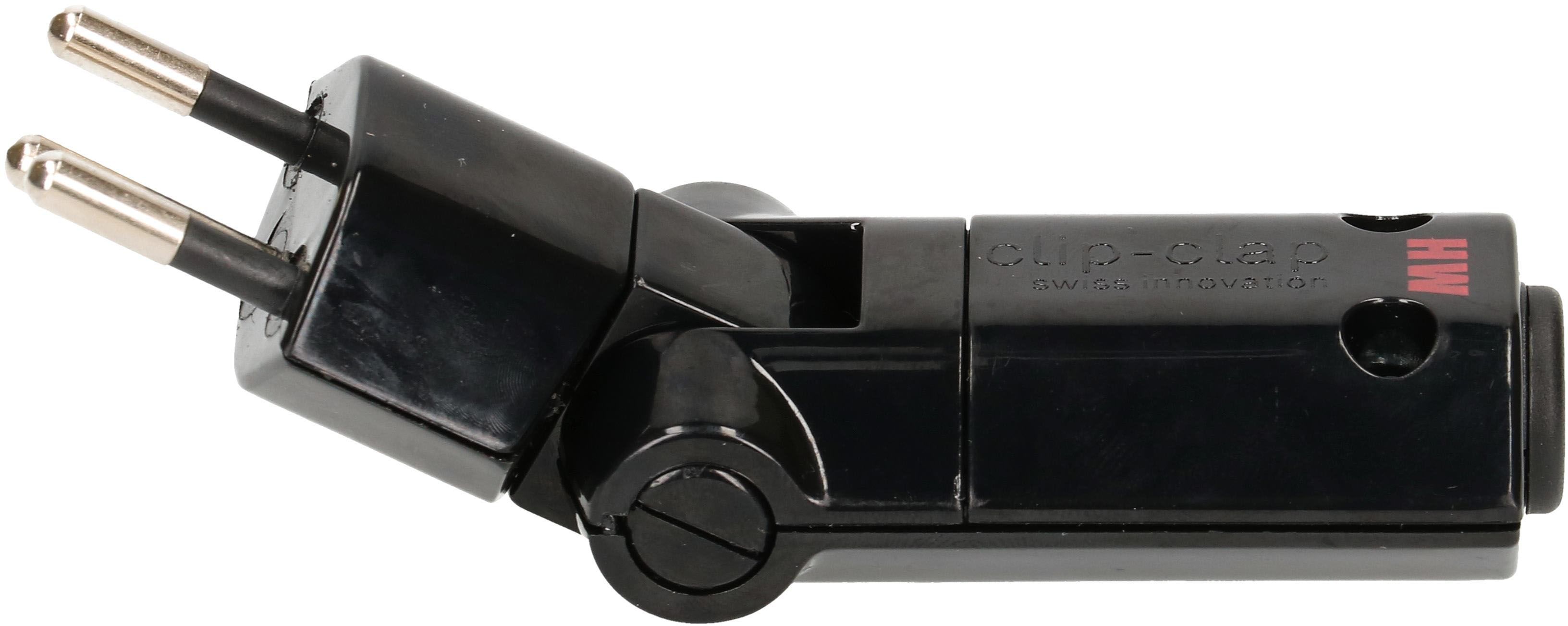 fiche clip-clap type 12 débrochable rotative noir