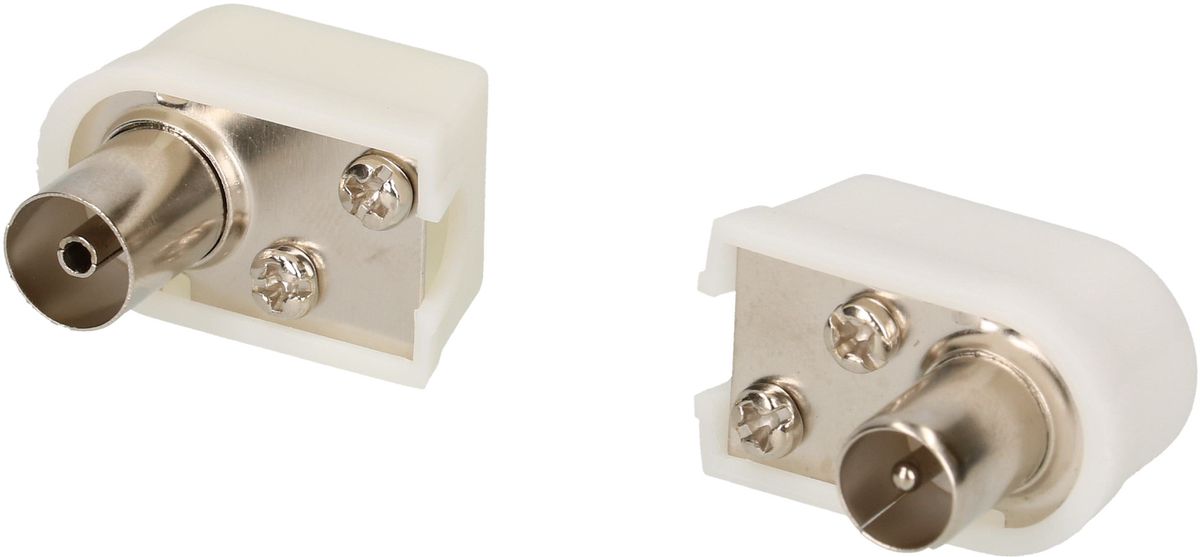 Fiche d'angle IEC /-prise chromé