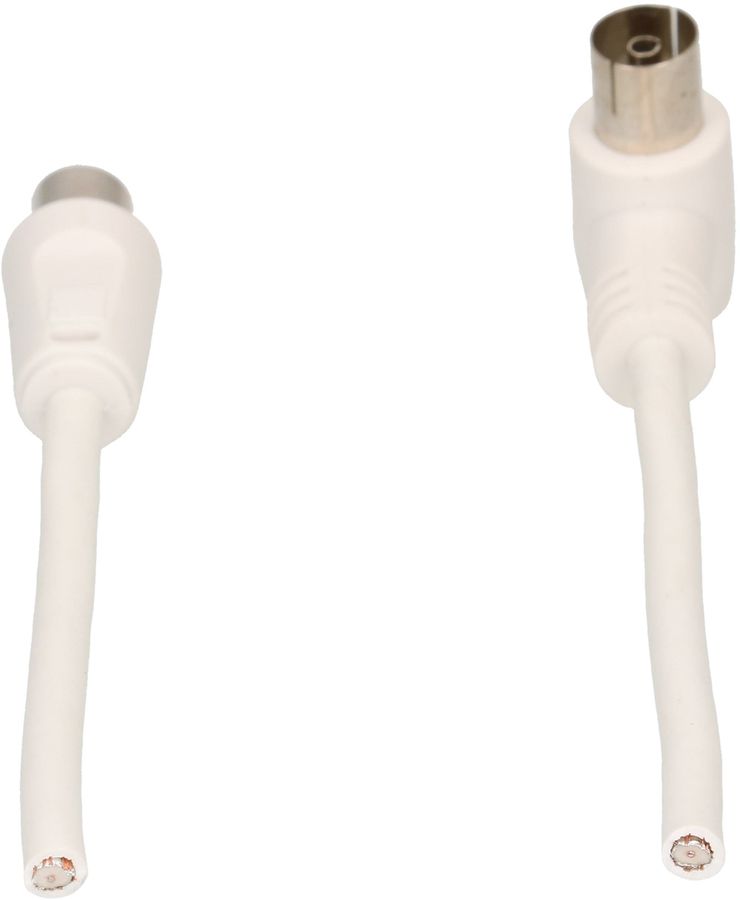 câble de raccordement équerre 75dB 5m blanc