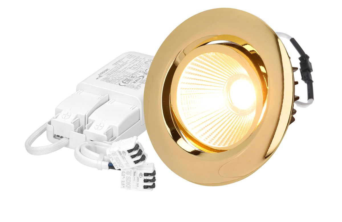 spot encastré à LED AXO Ø80 DALI or 2700K 830lm 38°