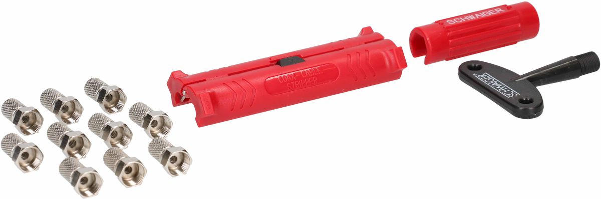 set de montage de la fiche F à visser incl. 10 pcs. fiche F D=7mm