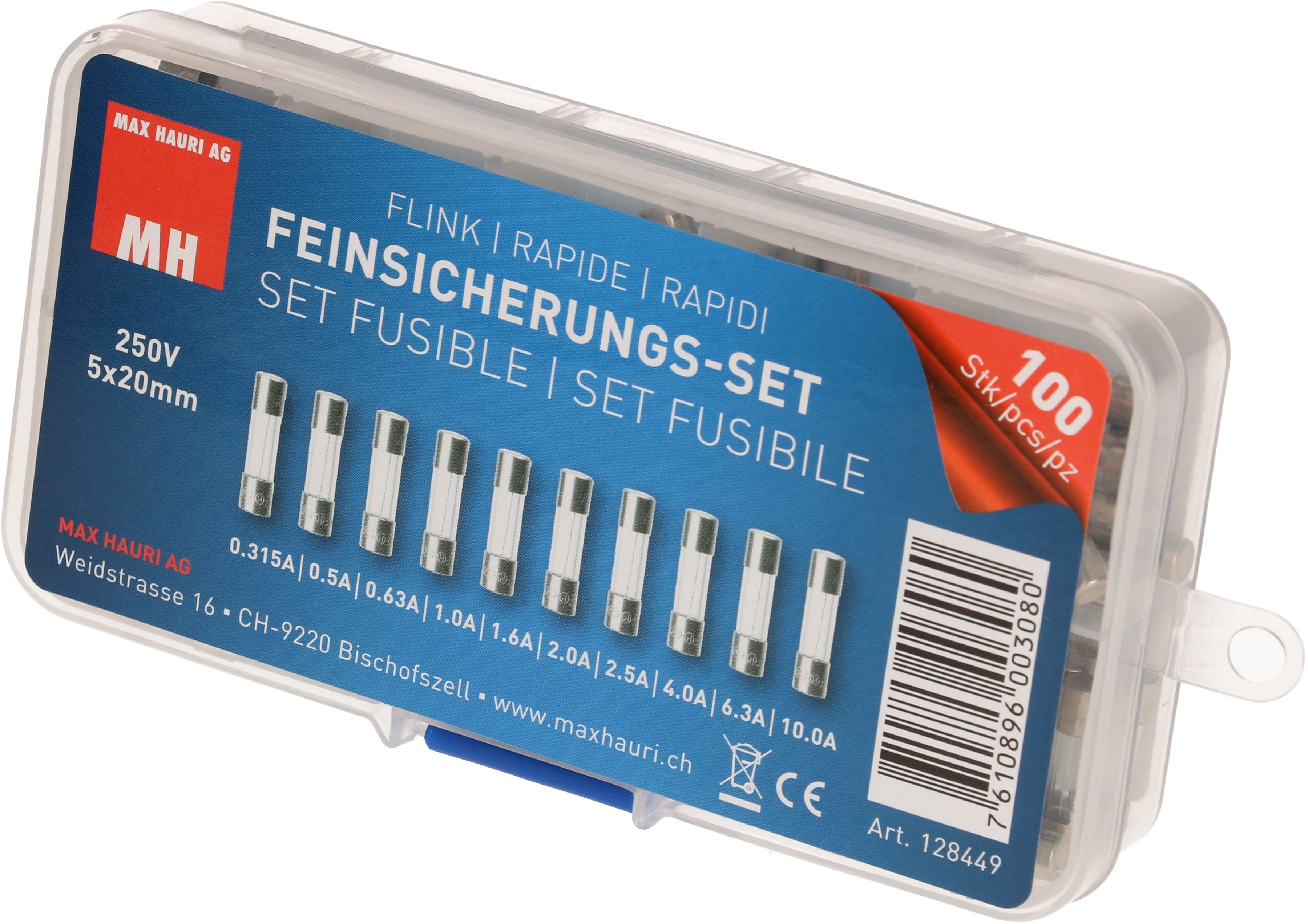 set fusible 5x20 mm rapide