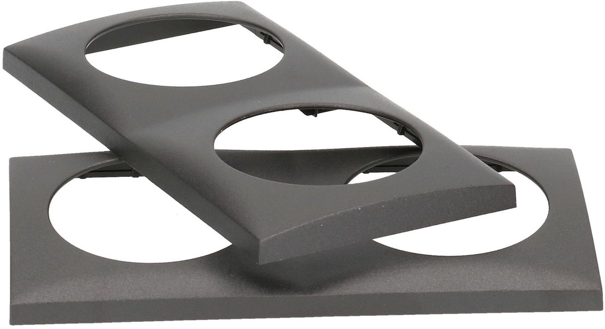 Abdeckrahmen Gr.2x1 UP Integro anthrazit