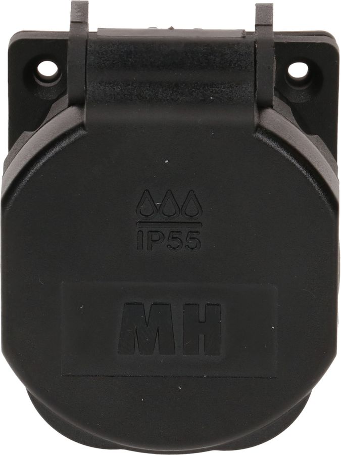 prise à encastrer 1x type 21 L+N IP55 noir