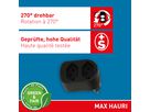 multi adaptateur ADAPT 2x type 13 noir rotatif Green+Fair