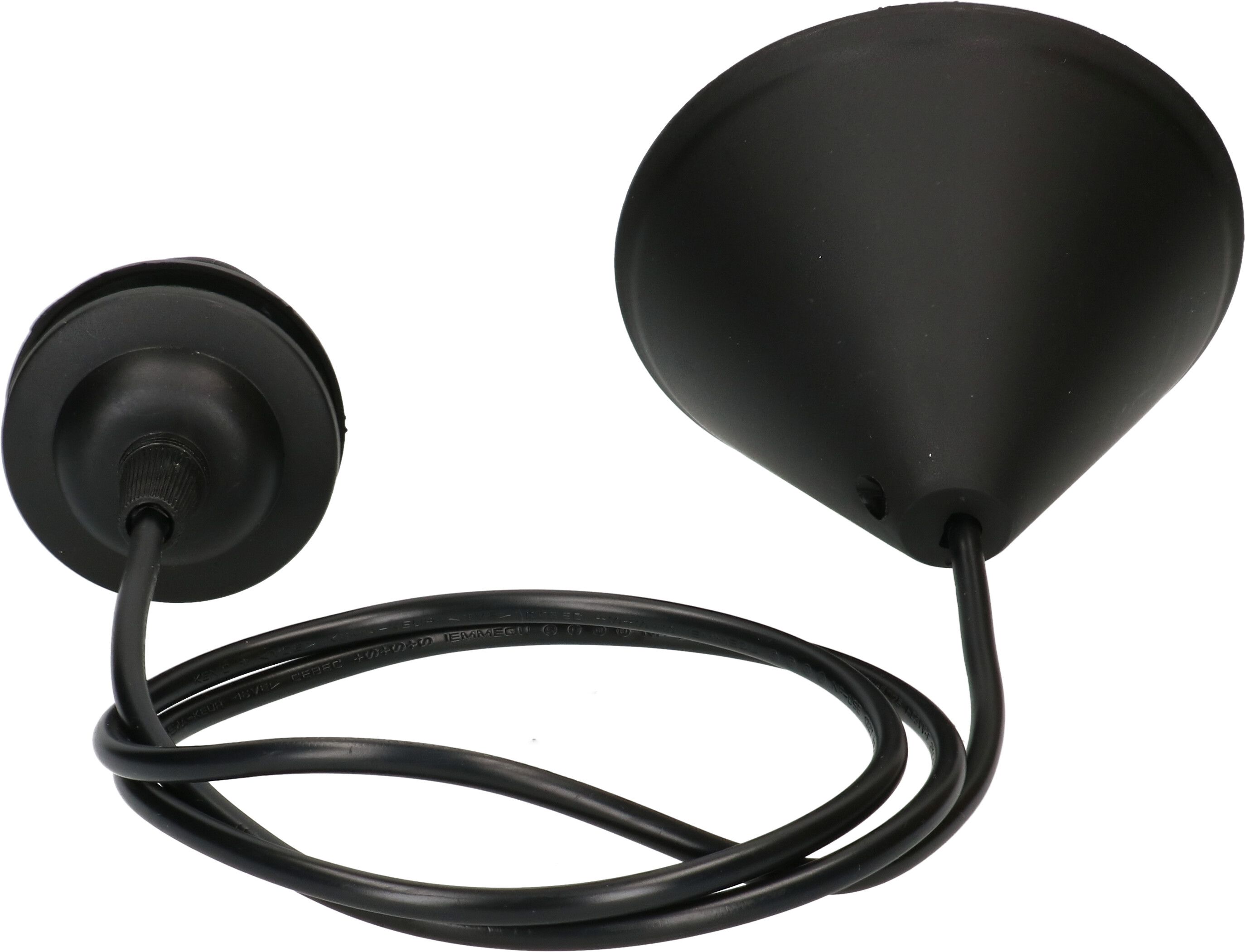 suspension de lampe E27 noir L=1.0m