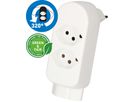 multi adaptateur ADAPT 2+1x type 13 blanc rotatif Green+Fair