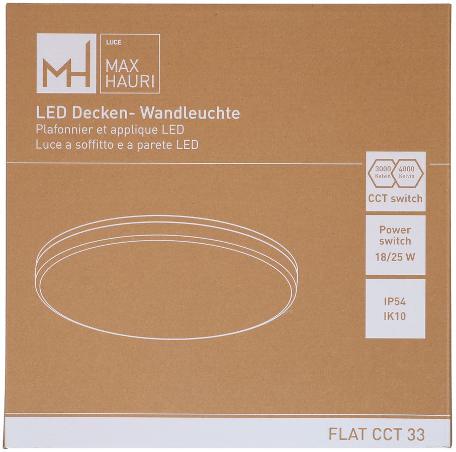 Deckenleuchte FLAT CCT 33 18/25W 1980/2750lm