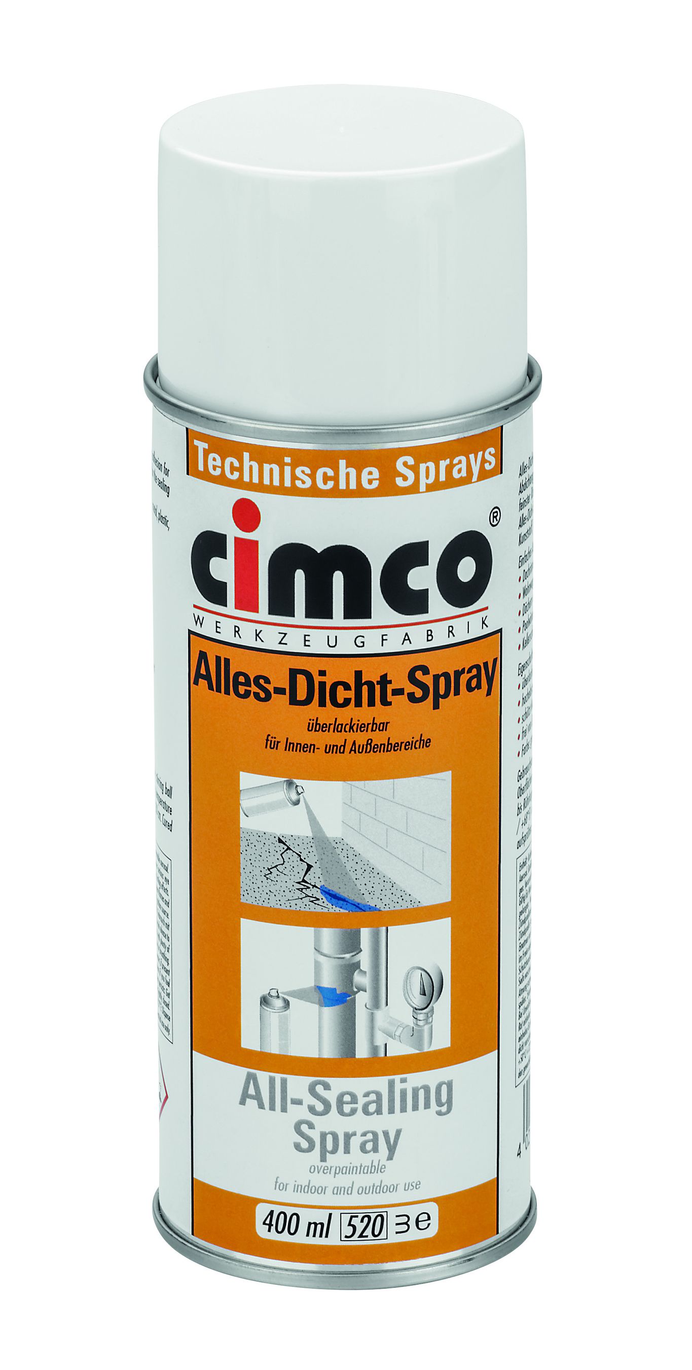 Spray d'étanchéité gris intérieur et extérieur aérosol 400ml