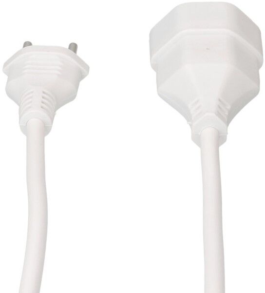 Rallonge TD H05VV-F3G1.0 1m blanc BS type 12 / type 13